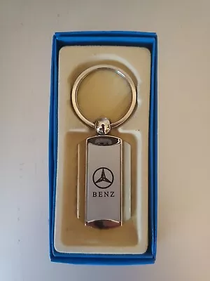 Mercedes Benz Logo Authentic Genuine Stainless Steel Keyring Keychain New Swivel • $12