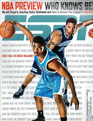 ESPN Magazine November 3 2008 Chris Paul Deron Williams NBA Preview • $10.95