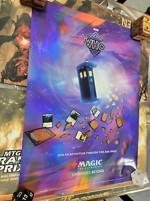 MTG Universes Beyond Doctor Who Retail Promo Foil Poster Wizards (see Photo) • $39.95