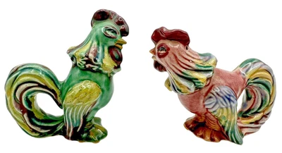 $18 • Buy Vintage Ceramic Arts Studio CAS Rooster Salt & Pepper Shakers