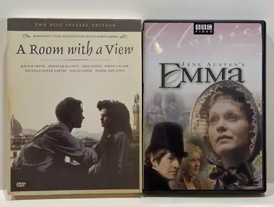 2 DVD Lot: A Room With A View + Jane Austen's Emma (DVD 2004) BBC Video • $14.99