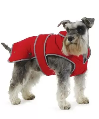 BrandNew Ancol Stormguard Dog Coat Small Red Muddy Paws Waterproof Fleece Lined  • £14