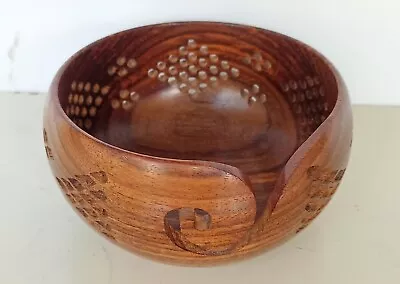 Handcraft Wooden Yarn Bowl Gift For Knitting Yarn Skein Holder Best Gift Moter • $35