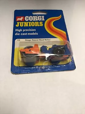 Vintage Corgi Steam Roller Raygo Rascal 600 Blue/Orange Road Roller 1/64 Scale • $24.95