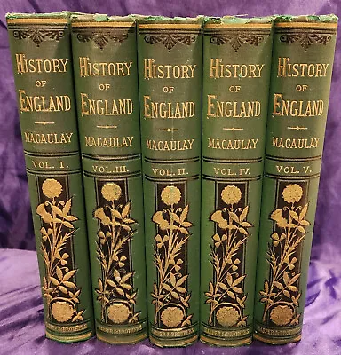 £201.92 • Buy [England] Macaulay THE HISTORY OF ENGLAND - 5 Vols.