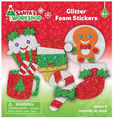 DIY Christmas Sweets Foam Glitter Stickers Kit Kids Craft • $9.95