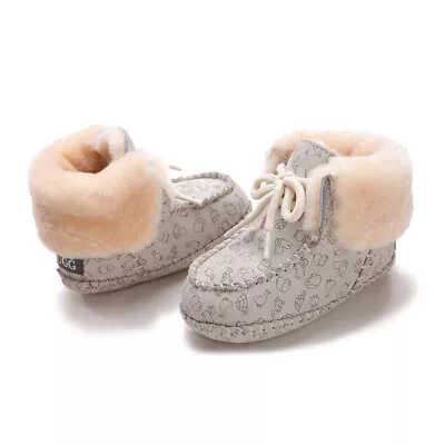 UGG Baby Bootie Australian Sheepskin Baby Nonslip Bootie Infants Toddlers Grey • $29.49