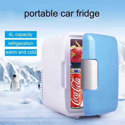 4L Mini Travel Fridge Car Refrigerator Portable Freezer Warmer Cooler Camping • £19.99