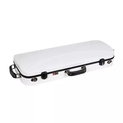 Crossrock Fiberglass Double Violin Case - Two 4/4 Violin Backpack White Case • $296.99