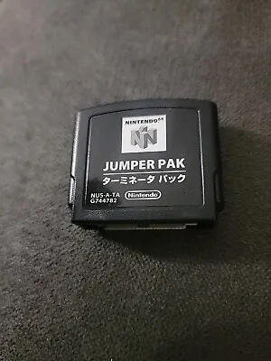 Nintendo 64 N64 Jumper Pak Pack Black NUS-008 Untested • $8