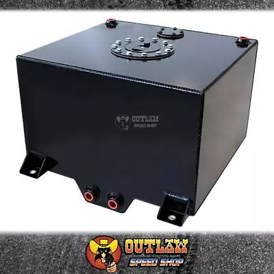 Aeroflow Fuel Cell Black Alloy 38 Litre With Cavity Sump - Af85-2100ablk • $410.45