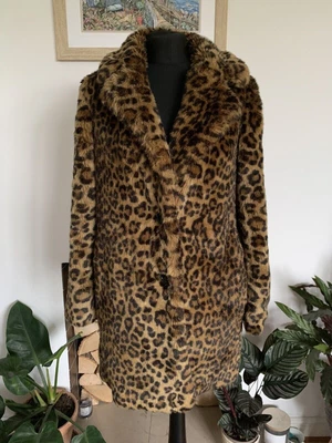 $24.38 • Buy ZARA Trf Collection Leopard Print FAUX FUR Winter JACKET - Size XS - Coat