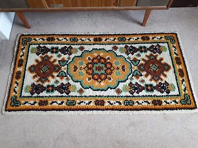 £34.95 • Buy Vintage Mid Century Rug, 60s 70s Retro Rug
