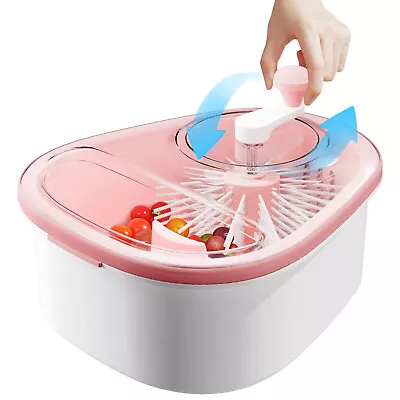 Fruit And Vegetable Washing Machine Vegetable Washing Spinner With Spin Scrubber • $27.30