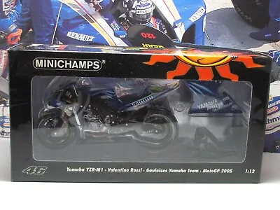 Minichamps - 2005 Yamaha Yzr-m1 - Valentino Rossi - 1/12 Scale Model Bike 053046 • £89.99