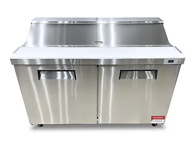 NEW 60” SANDWICH PREP UNIT PREP TABLE Cooler 16 Pan Refrigerator Sub Deli 5’ F • $1999