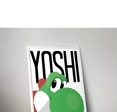 YOSHI - Super Mario Brothers - Nintendo - Wall Digital Art Poster Decor  • $9.63