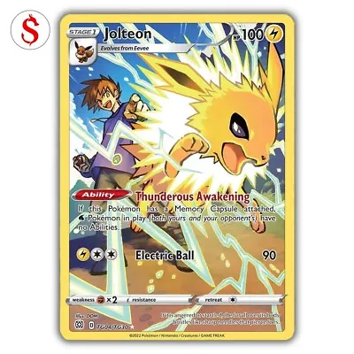 Jolteon TG04/TG30 Full Art Ultra Rare Card Pokémon Brilliant Stars - NM • $2.95