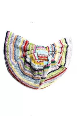 Missoni Womens Multicolor Striped Twist Detail Hat Size OS • $59.99