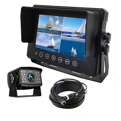 7  AHD Quad Split Touch Screen Monitor Waterproof Reversing Camera Kit For Truck • $139.69