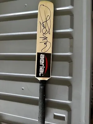 Cricket Australia JUSTIN LANGER Signed Autograph Mini Cricket Bat Genuine • $50