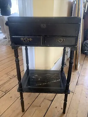£30 • Buy Chinese Antique Japanese Box Bedside Table Sewing Vanity Antique Mother Pearl