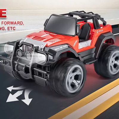 DEERC DE42 1:18 Scale RC Car 80 Min Play 2.4Ghz LED Lights Remote Control Car • £17.99