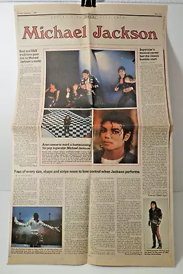 November 7 1988 Michael Jackson Bad World Tour - LA Times Newspaper Supplement • $49.99