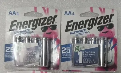 **SALE** 8 Energizer Batteries 2 Packs Of 4 AA Ultimate Lithium Battery **SALE** • $14.99