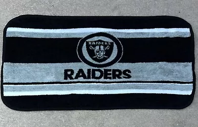 Vintage San Marcos Oakland L.A. Raiders Throw Blanket Wall Hanging Rug 62x31.5” • $142.15