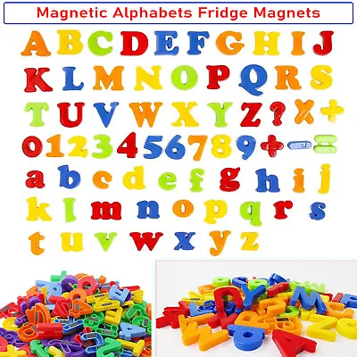 Kids Learning Teaching MAGNETIC Toy Letters & Numbers Fridge Magnets Alphabet • £3.71