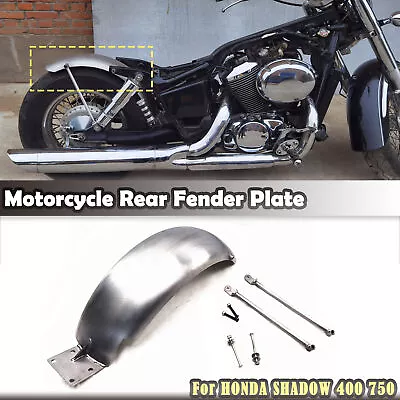 Motorcycle Rear Fender Guard Plate Cover Kit For HONDA SHADOW 400 750 Silver New • $105.47