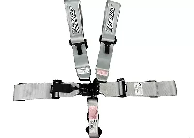 SFI Date 2026 Silver 5 Point 3  Wide Safety Race Harness Seat Belt Kit SFI 16.1 • $79.99