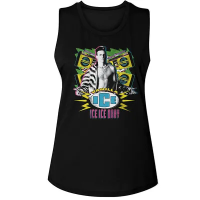 Vanilla Ice Boombox Women's Tank Top Vintage 90s Rap Hip-Hop Single Merch Pop • $27.50