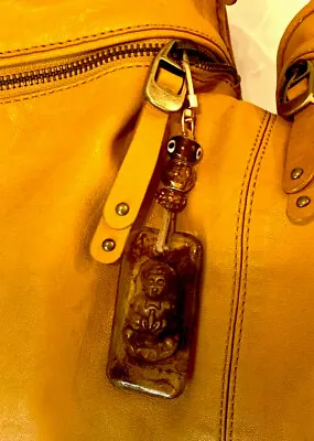 Handcrafted Artisan Purse Charm Quan Yin Buddha Goddess Tiger's Eye Stones • $25