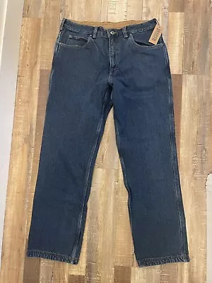 Duluth Trading Co. Men's Ballroom Flannel Blue Denim Jeans~Size 36x32~NWT • $19.99