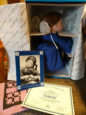 1990 AMISH BLESSINGS Rebecca Doll By Julie Good Kruger Edwin Knowles Collection • $37.41