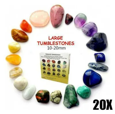 £5.92 • Buy Set Of 24 Healing Crystal Natural Gemstone Reiki Chakra Collection Stone Kit_UK