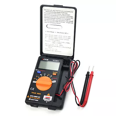 VICTOR VC921 DMM Integrated Personal Handheld Pocket Mini Digital Multimeter ✦KD • $10.88