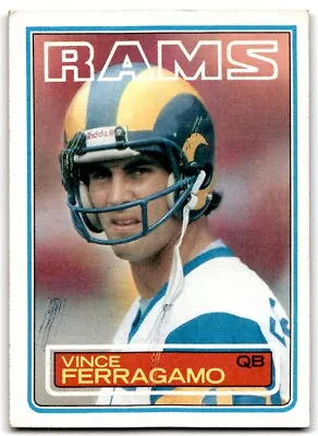 1983 Topps Vince Ferragamo 3 Los Angeles Rams #90 • $4