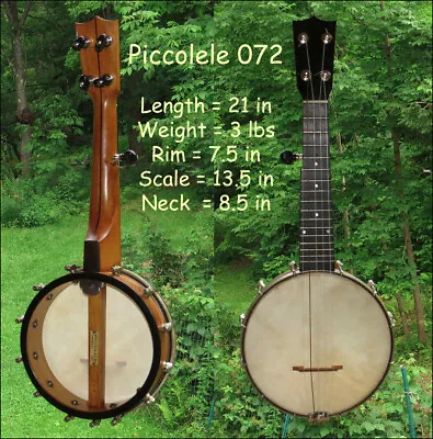 Mini 21  Vintage 5 String Banjo W/HSC!    Piccolele 072 • $850