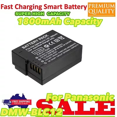 1.8Ah Battery For Panasonic DMW-BLC12 DMW-BLC12E DMW-BLC12PP Brand New • $25.22