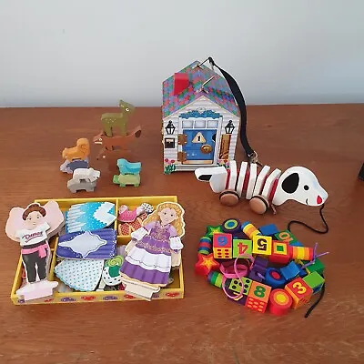 £25 • Buy Wooden Toy Bundle Baby Toddler Montessori Educational 
