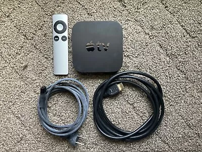 Apple TV 3rd Generation - A1427 - W/ Power Cord Remote HDMI Cable • $4.99