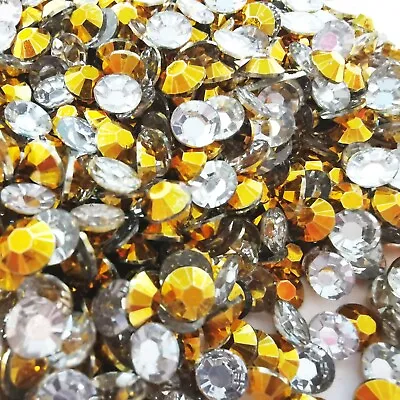 1000 X Resin & Jelly Rhinestones 2-6mm Flat Back Diamante Nail Art Craft Gems • £1.79