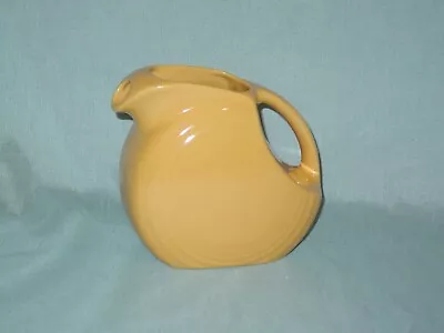 Vintage Fiesta Homer Laughlin Yellow Small Disc Pitcher • $11.99