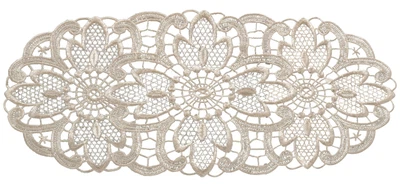 £6.89 • Buy Cream Floral Lace Oval Doilies Pack Of 6 Traditional Table Dressing Home Mats