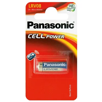 Panasonic LRV08 MN21 23AE A23 K23A E23A V23GA 12V Battery X 1 *Long Expiry Date* • £2.65