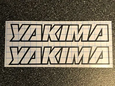 2x Yakima Outline Logo Vinyl Sticker Decal 4  6  8  12  16  20  23  • $7.99