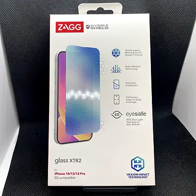 $17.98 • Buy ZAGG InvisibleShield Glass XTR2 Screen Protector For Apple IPhone 14/13/13 Pro